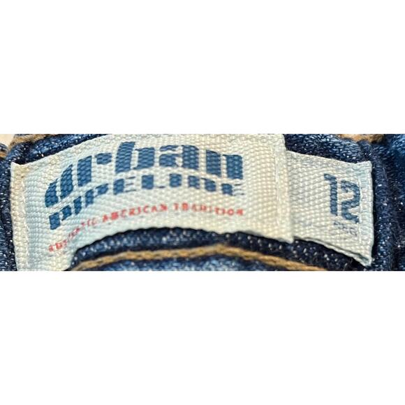 URBAN PIPELINE MID RISE JEANS, YOUTH BOYS, 12REG, DENIM BLUE, ADJUSTABLE WAIST - Picture 10 of 11